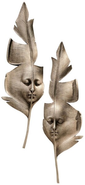 Aurora & Hespera Greenmen Wall Mask Hanging Decorating Item